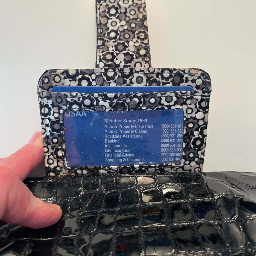 Brighton Black Croc-Embossed Wallet - Picture 6 of 6